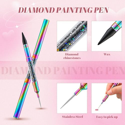 Tatuo rhinestone applicator tool highlighting the self adhesive wax tip functionality