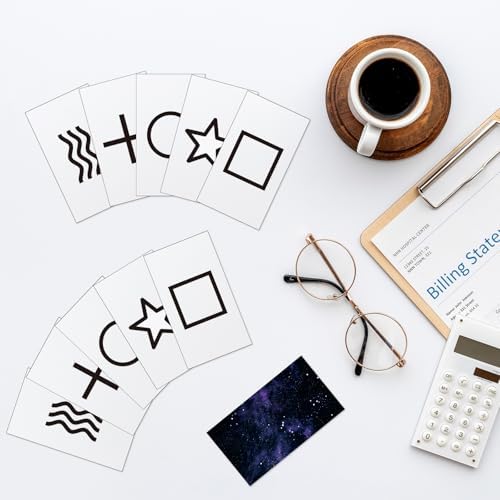 Two packs of 25 unmarked Zener cards for ESP testing