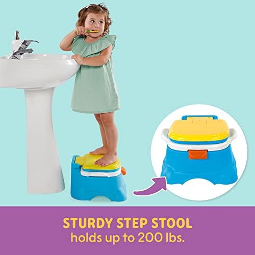 Easy-clean waste cup being removed from potty chair