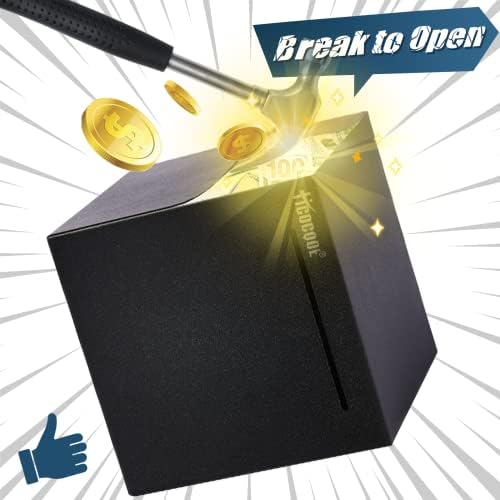 Hicocool metallic indestructible saving box showing durable welded corners.