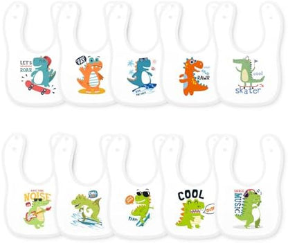 Benoxine baby bibs waterproof backing view