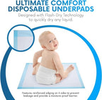 Travel-friendly folded disposable changing pad liners