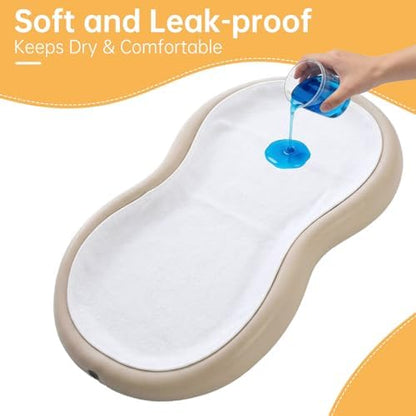 6 Pcs Changing Pad Liner, Compatible with Keekaroo Peanut Changer, Quilted Thicker Non-Slip Reusable Machine Washable Waterproof Changing Table Liners, White - Image 5