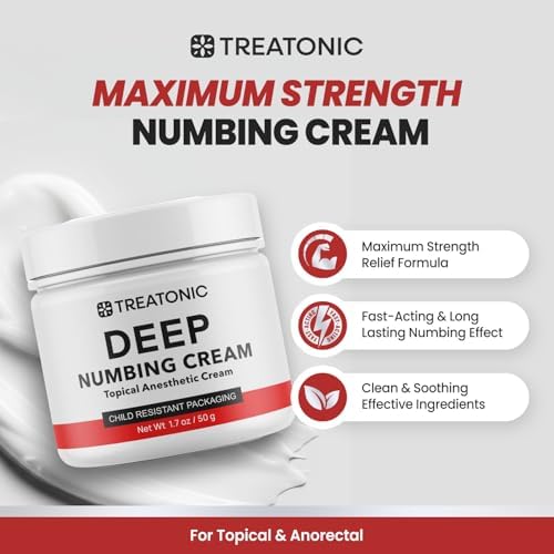 Two pack of Treatonic anesthetic cream for pain relief