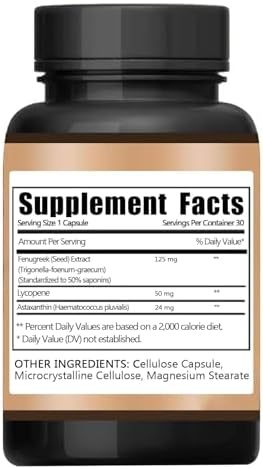 Aunvito sunless tanning capsules label ingredients breakdown