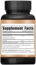 Aunvito sunless tanning capsules label ingredients breakdown