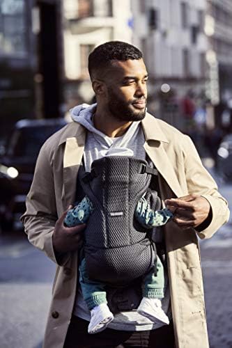 Ergonomic wide seat design on BabyBjorn premium baby carrier