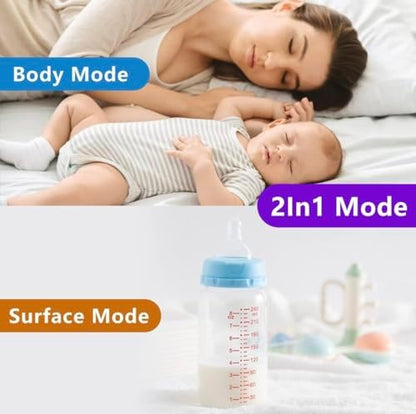 Contactless infrared thermometer gun for kids and adults health monitoring.