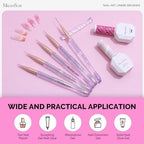 Professional nail art design tools set for fine detailing