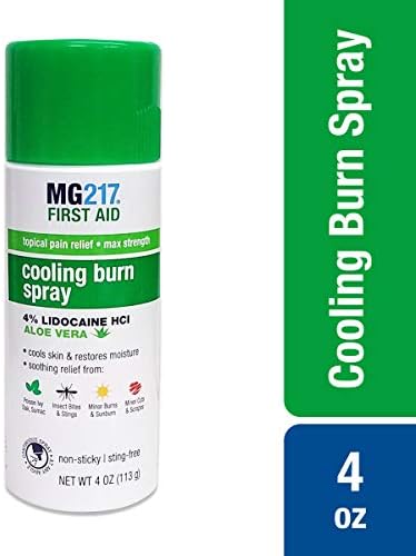 MG217 first aid lidocaine spray for numbing minor cuts and insect bites.