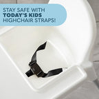 Side profile of durable high chair seat belt replacement