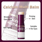 Close up of deep purple skincare stick container casing