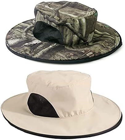 Two pack mosquito net hat with wide brim for hiking and fishing