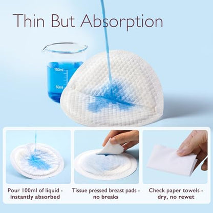 Side profile of ultra-thin Momcozy nursing pad showing thickness