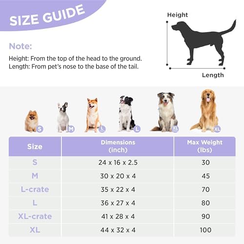 LE SURE Dog Beds Large Sized-Thick Shredded Chopped Foam Pet Bed Indoor as Bed Gift with Removable Cover, Cute Modern Fuzzy Plush & Anti Slip Bottom, Green - Image 6