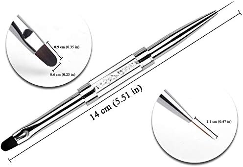 Detailed line work and nail art drawing using the liner end