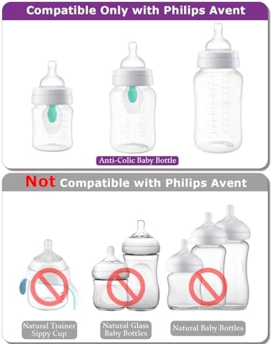 Top view detailing the fast flow aperture design of the size three baby bottle nipple