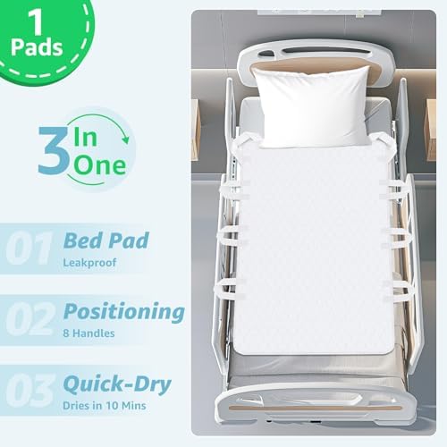Close up of reinforced handles on Pick For Life incontinence pad
