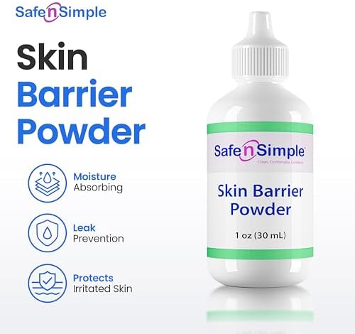 Safe n Simple ostomy powder bottle nozzle for easy sprinkling