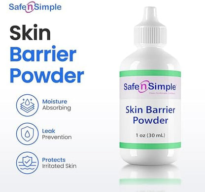 Safe n Simple ostomy powder bottle nozzle for easy sprinkling
