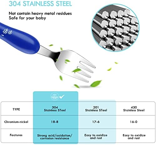 Lehoo Castle 6 piece kids stainless steel cutlery set
