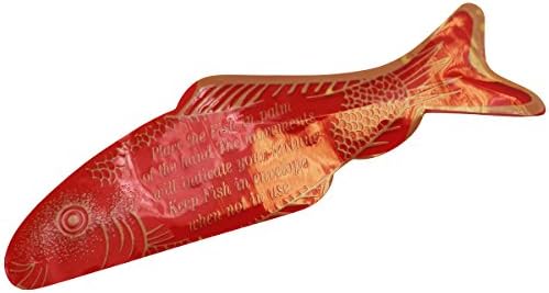 Individually wrapped red miracle fortune teller fish novelty toys spread out