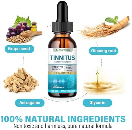 Imported USA ear health supplement for buzzing and roaring sounds.
