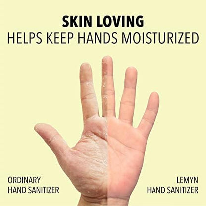 Lemyn Organics Medical‑Grade Hand Sanitizer Gel – 97 % Organic | 70 % USP Ethyl Alcohol | Moisturizing Aloe + Hyaluronic Acid | Freshly Made in USA | 8oz Bottle with Pump - Image 4