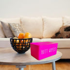 Moorfowl wipes dispenser placed on a bathroom vanity