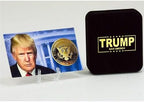 Authentic eTradewinds Donald Trump presidential coin showing reverse side design with certificate