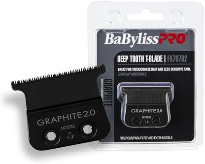 Close up of BaBylissPRO graphite T-blade teeth