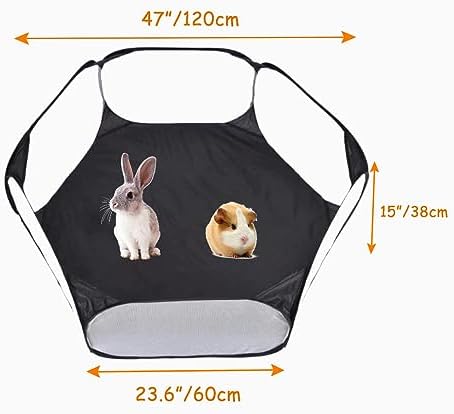 Small Animals Tent, Breathable Transparent Pet Playpen Pop Open Outdoor/Indoor Exercise Fence, Portable Yard Fence for Guinea Pig, Rabbit, Hamster, Chinchillas and Hedgehogs - Image 3