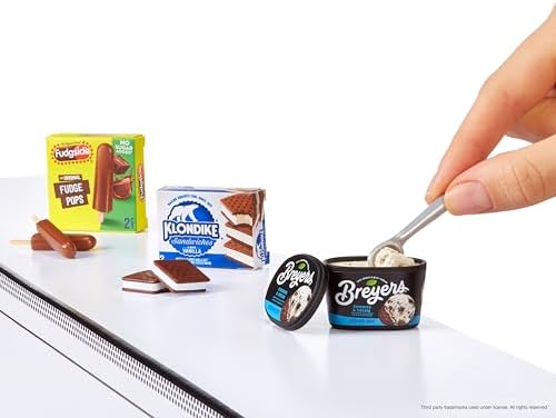 Hyper realistic mini collectibles showing a scale comparison of miniature ice cream tubs.