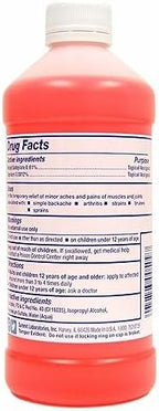 Dr. Fred Summit heat rub bottle showing usage directions