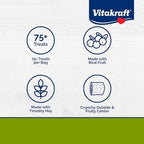 Vitakraft Bursts rabbit and guinea pig treat pouch label details