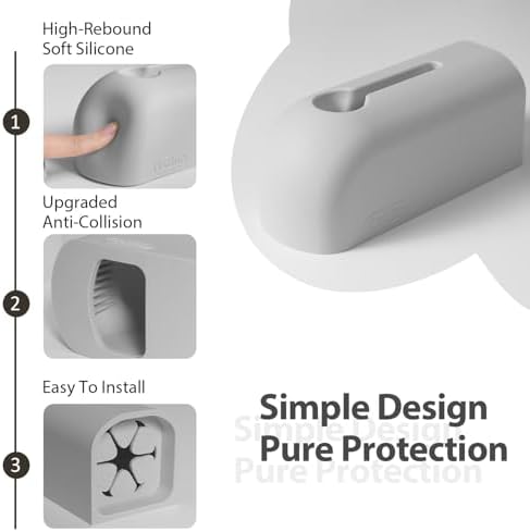 Side view of Roslim silicone bath spout guard showing universal stretchable fit