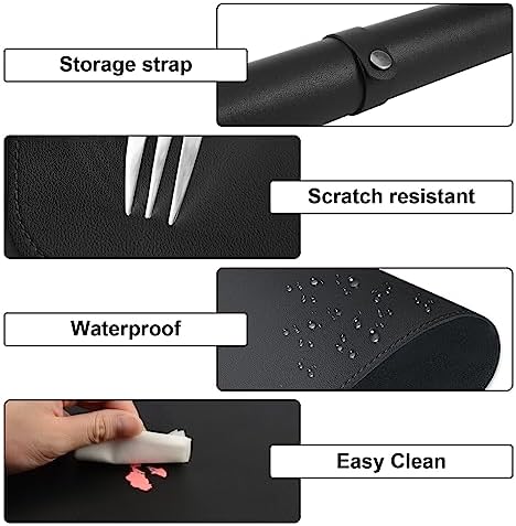 Soft microfiber nail art mat for home salon use