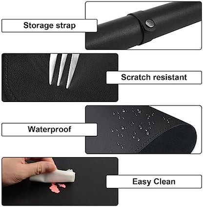 Soft microfiber nail art mat for home salon use