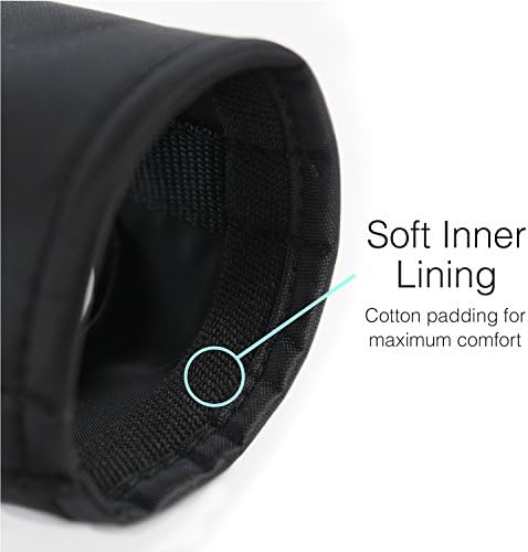 Soft nylon dog muzzle flat lay display