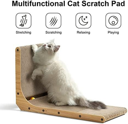 FUKUMARU large cat scratcher lounge bed configuration on living room floor