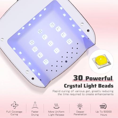 Top view of HNHFTT 2-in-1 nail salon machine for home use