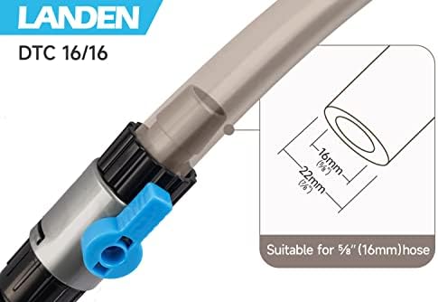 Landen dual tap water flow control valve assembly pack of two for aquariums