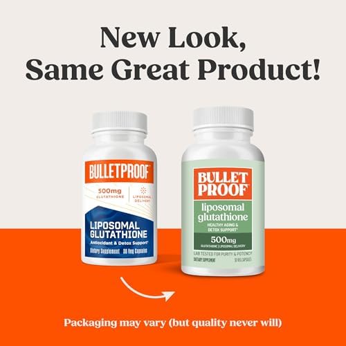 Bulletproof Liposomal Glutathione Force 500 milligrams capsules supplement facts label