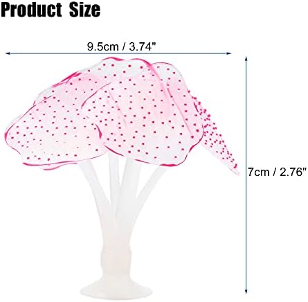VOCOSTE glowing aquarium simulation coral showing suction cup attachment detail
