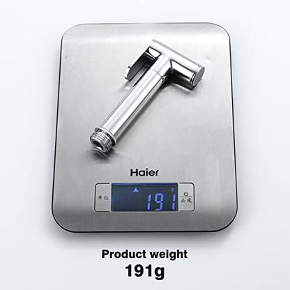 Durable brass bathroom faucet attachment for cleaning
