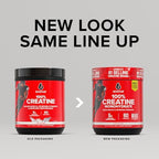 Six Star 100 Percent Creatine Monohydrate Powder nutrition facts label close up