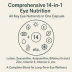 Evervision vision support supplement nutritional facts panel
