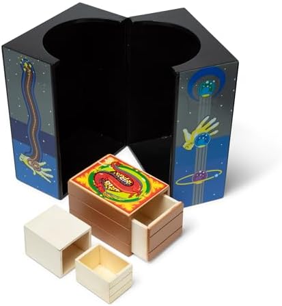 Melissa And Doug premium magic set box closed demonstrating the compact and durable solid wood storage solution