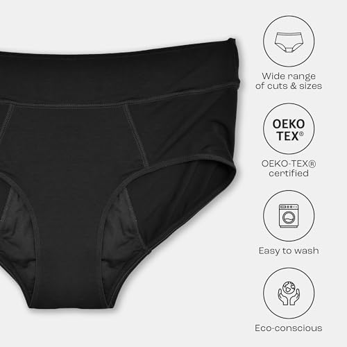 Bambody absorbent brief packaging showing three pack set for menstrual care