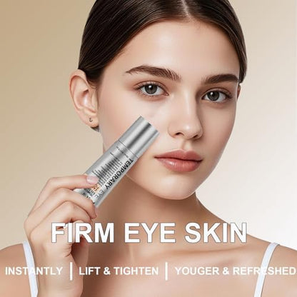 Full product kit of LA ELOURIS Perfection Eye Tightener showcasing two pieces and the custom blending brush.